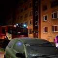 ФОТО и ВИДЕО: В Вильянди посреди ночи эвакуировали жильцов дома, возможен поджог