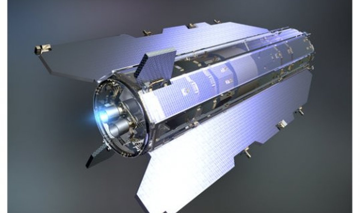 260 kilomeetri kõrgusel tiirlev GOCE on varustatud kuue päikesepaneeliga. Foto: ESA