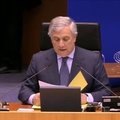 VIDEO | Euroopa parlamendi president mõistab parlamendiistungil hukka vägivalla, mida Tarandi suhtes kasutati