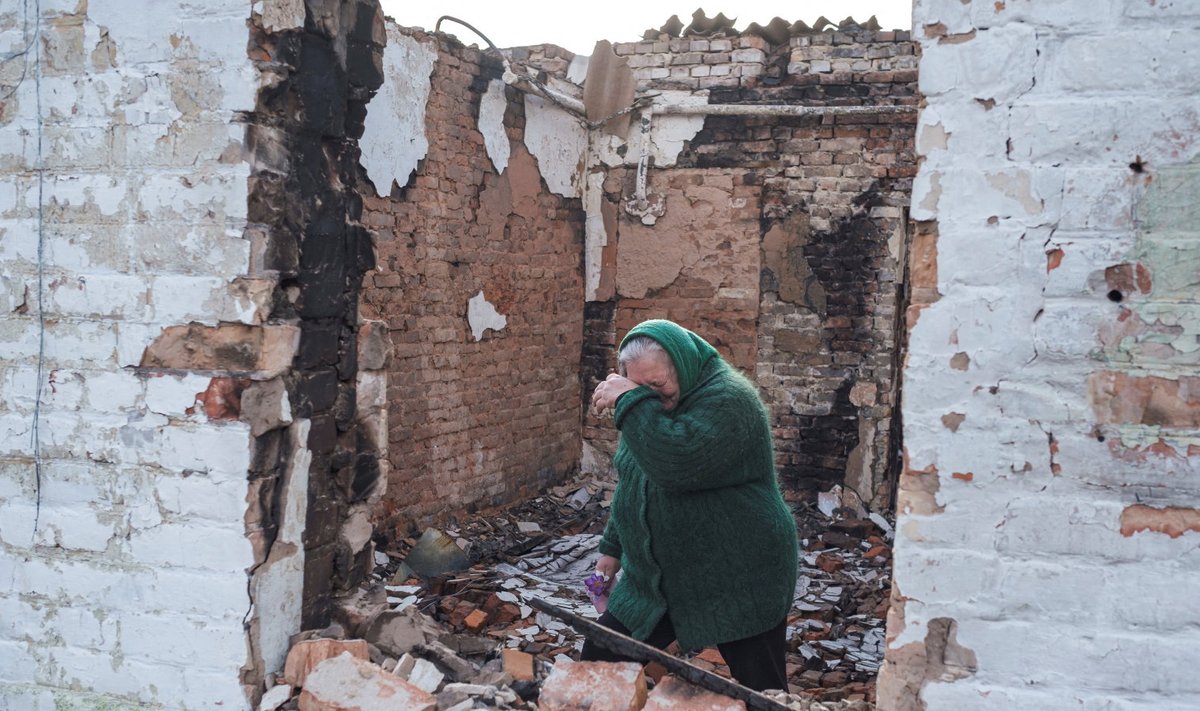 AINULT KANNATUSED: Arutu hävitustöö ja surm vaatavad vastu kõikidest Kiievi lähedastest küladest, mida Vene sõdurid okupeerisid.