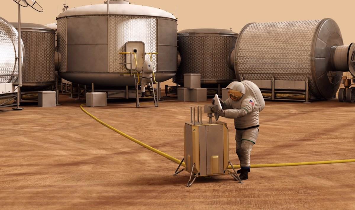 NASA kunstniku nägemus Marsi kolooniast