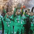 ФОТО | "Левадия" выиграла Суперкубок в серии пенальти. Матч начался с антивоенного лозунга