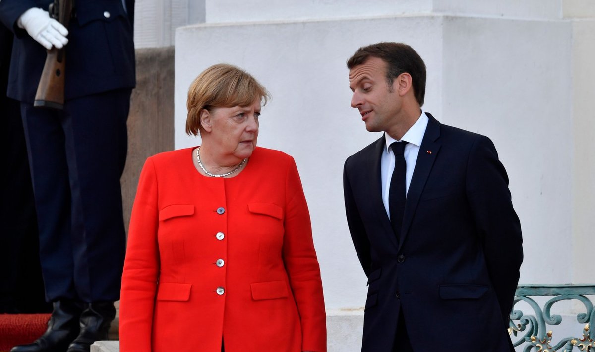 Angela Merkel ja Emmanuel Macron 16. juunil Berliinis