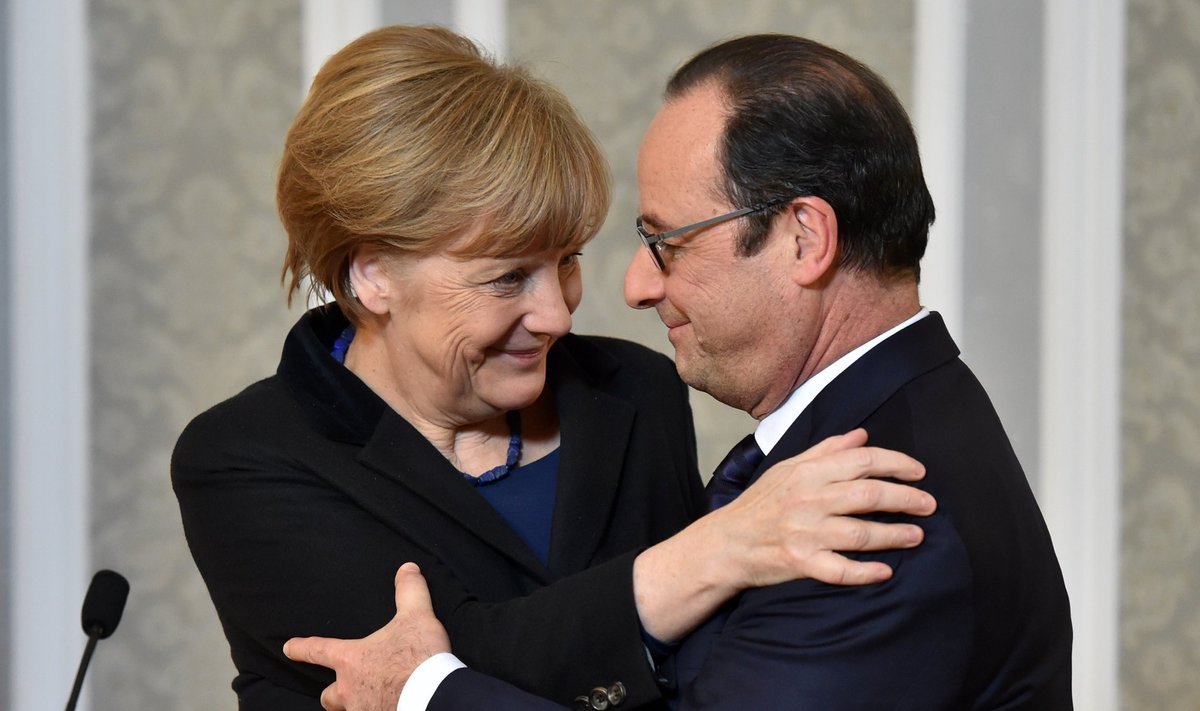 Francois Hollande, Angela Merkel
