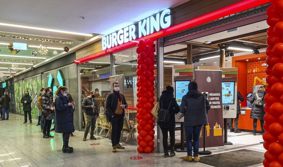 Leedu esimene Burger King Vilniuses Akropolise kaubanduskeskuses.