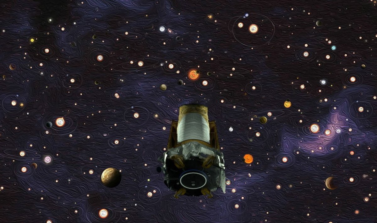 Kunstniku nägemus Kepleri kosmoseteleskoobist