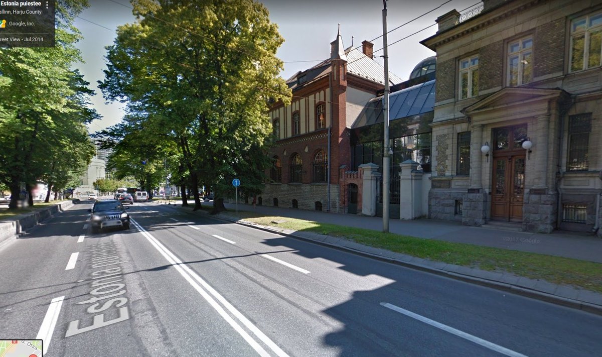 Tallinn, Estonia pst 13 juures (Google Street View ekraanitõmmis)