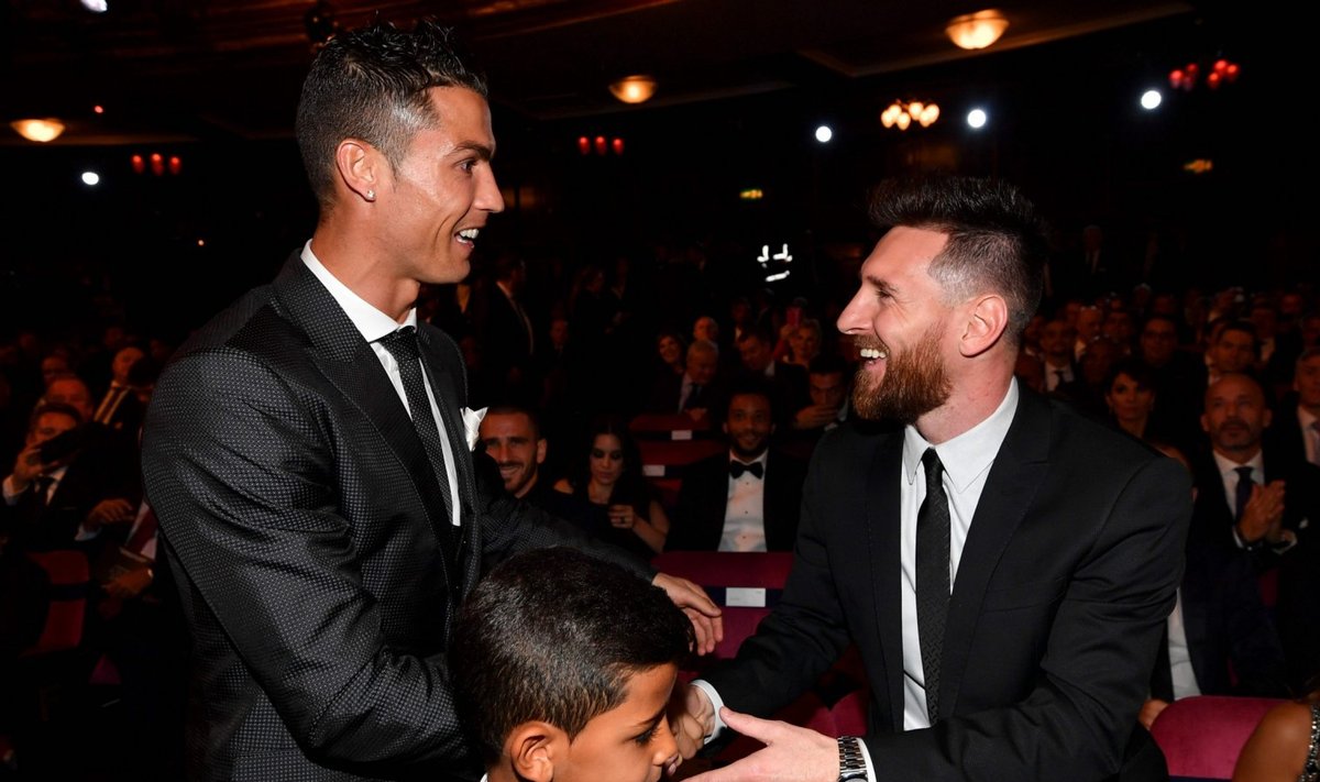 Ronaldo ja Messi FIFA auhinnagalal 23. oktoobril.