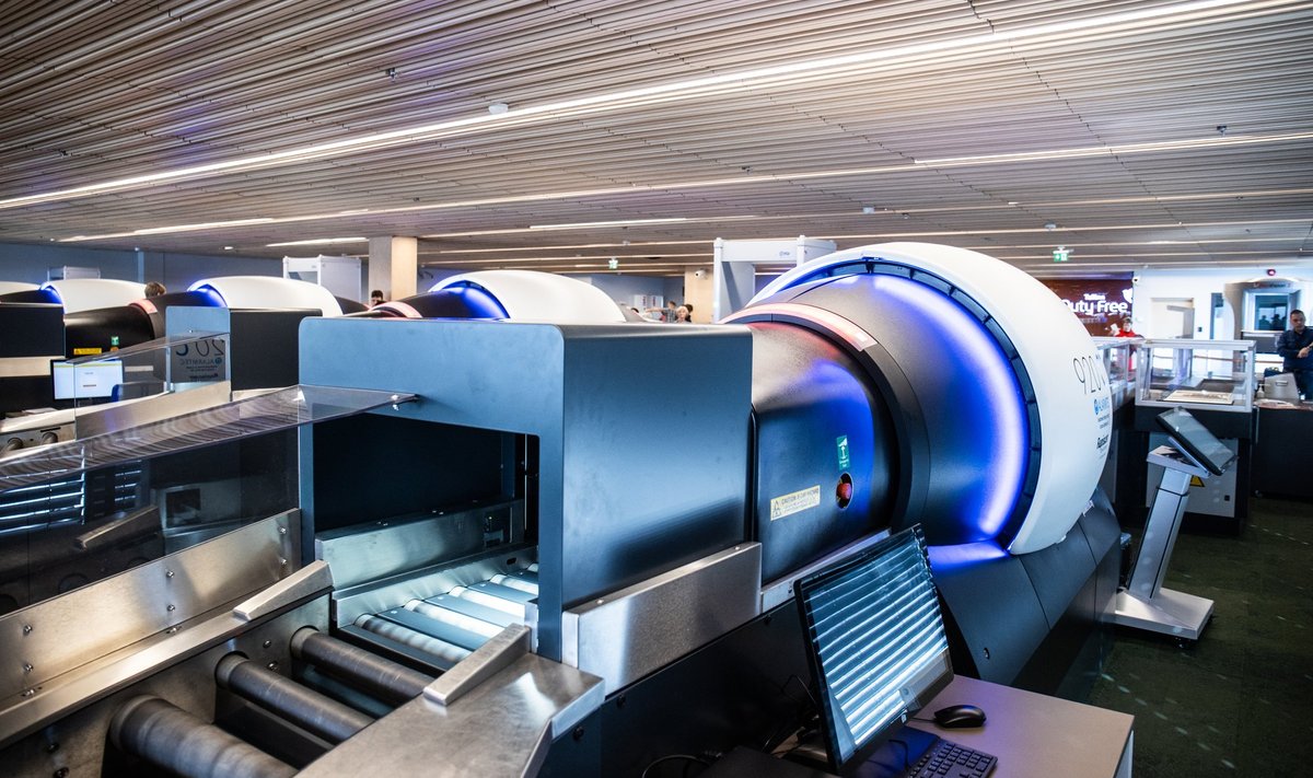 Tallinna Lennujaamas tutvustati uusi  julgestuskontrolli seadmeid