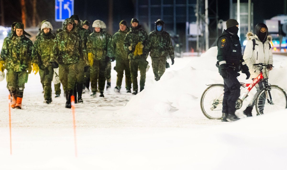 Jalgrattaga saabunud migrant jõudis Ida-Soomes Kuhmos asuvasse Vartiuse piirijaama 19.11.2023