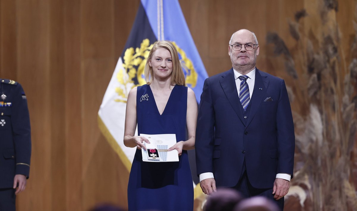 Johanna-Maria Lehtme ja president Alar Karis