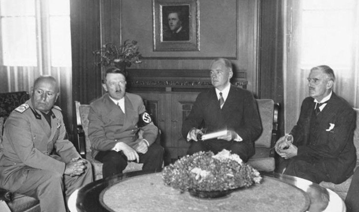 Müncheni läbirääkimised 29. septembril 1938. aastal. 