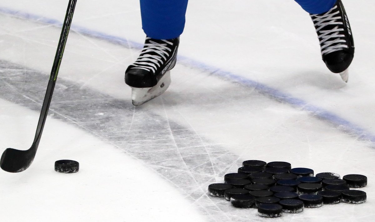 Team Russia training for 2019 IIHF Ice Hockey World Championship match against Italy