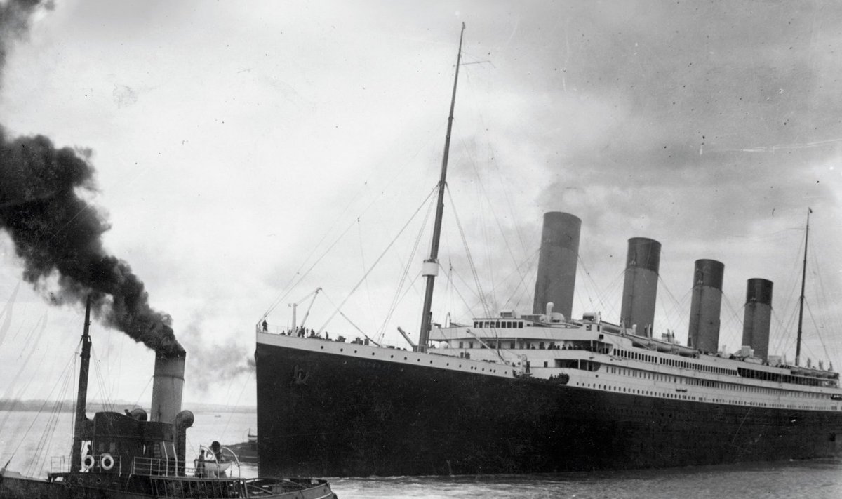 Titanicu viimne lahkumine Southamptonist.