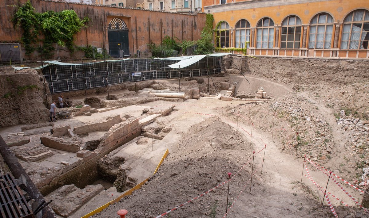 Italy: Archaeological discovery of Theater of Nero in Rome