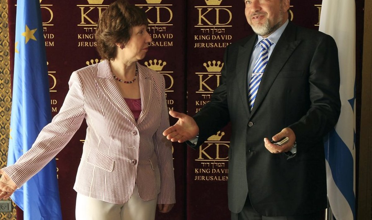 Catherine Ashton ja Iisraeli välisminister Avigdor Lieberman