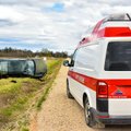 ФОТО | Потерял управление и съехал в кювет: пьяный водитель устроил аварию в Вильяндимаа