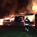 FOTOD: Paide vallas põles elumaja lahtise leegiga
