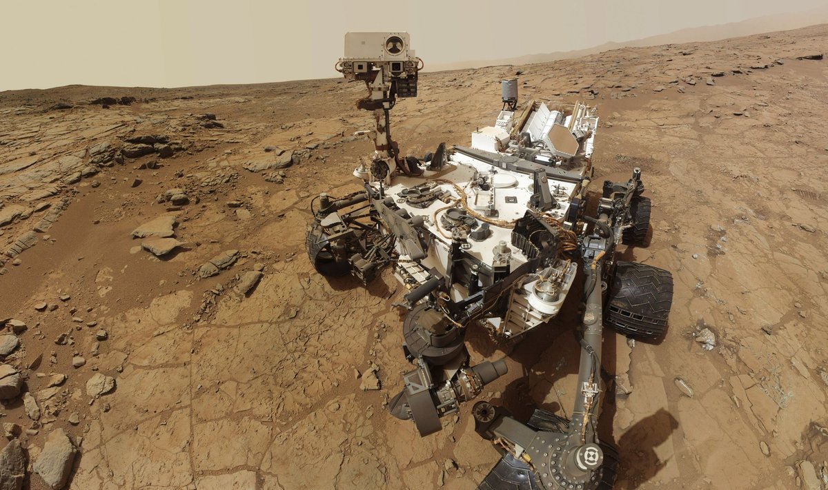 File photograph of the Mars rover Curiosity