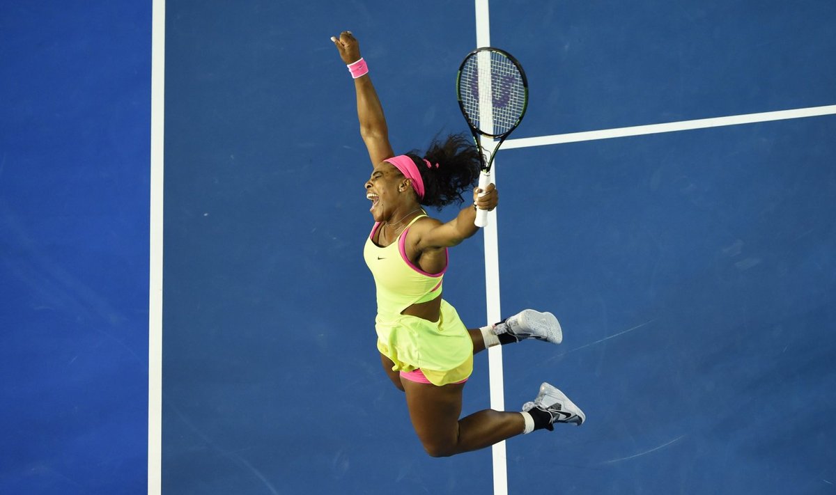 Võidurõõmus Serena Williams