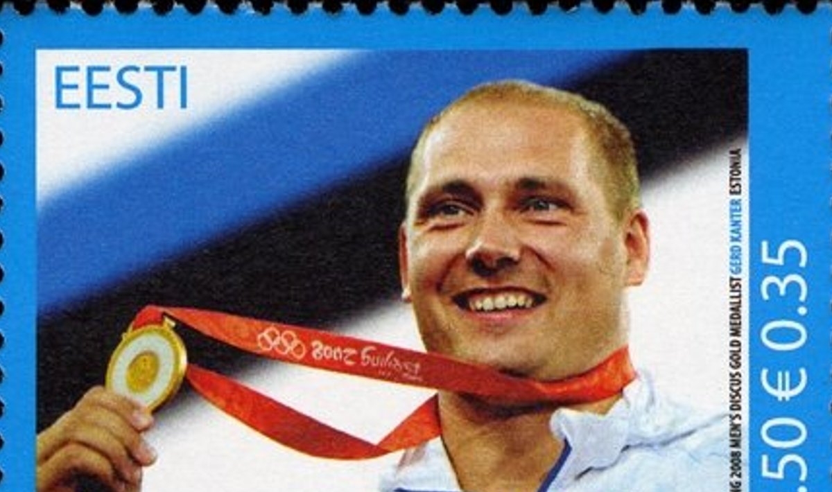 Lembit Lõhmuse 2008. aastal kujundatud Gerd Kanteri olümpiavõitja mark