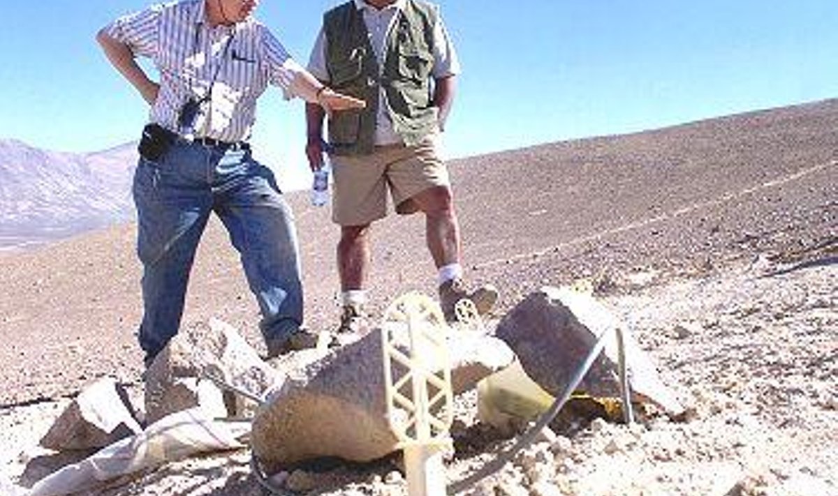 Teadlased Atacama kõrbes