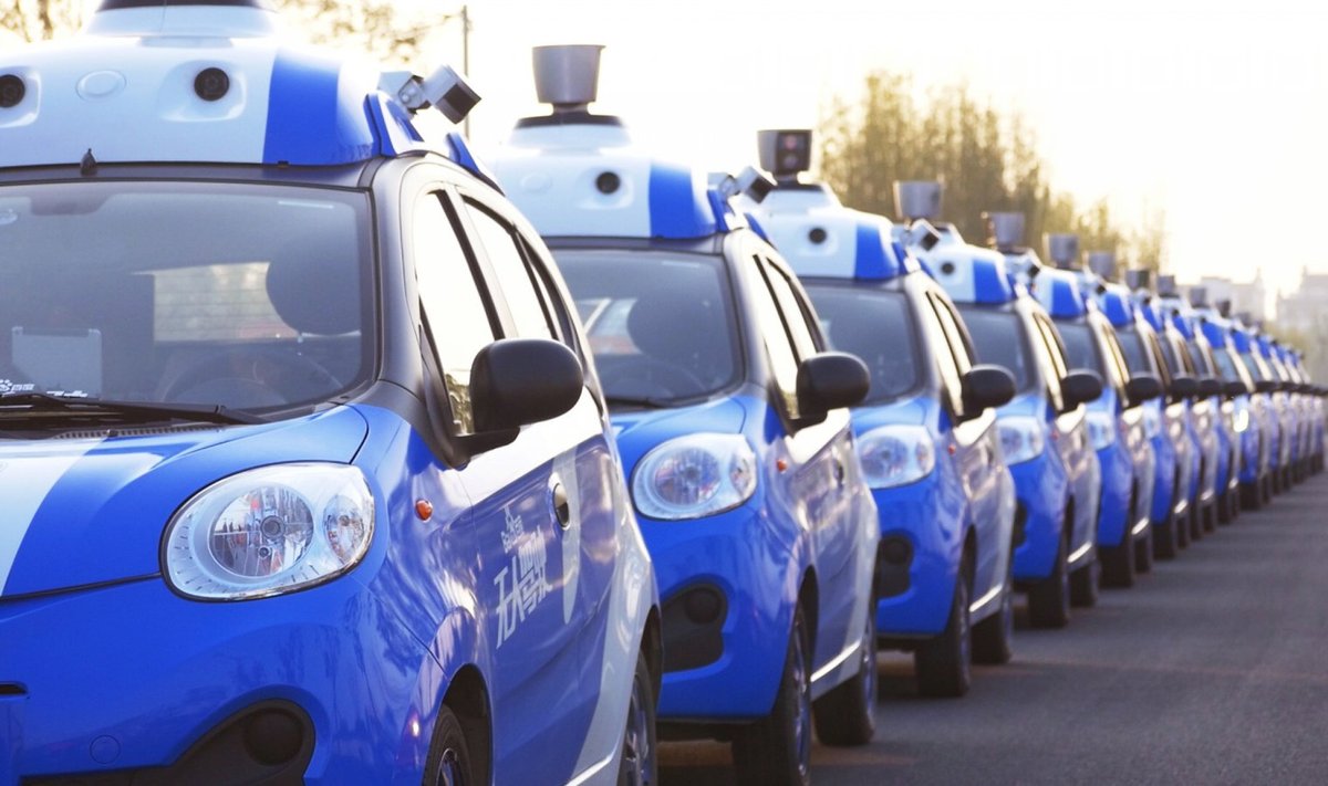 Baidu isejuhtivate autode armaada. (Foto: REUTERS)