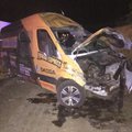 ФОТО: Автобус эстонской команды велосипедистов попал в аварию в Польше
