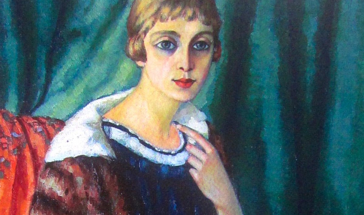 Hinnaline: Konrad Mägi õlimaal “Linda Uuehendrik-Hakkaja portree”. 1917–18.