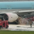 VIDEOD ja FOTOD: Korean Airi lennukist evakueeriti Tokyos põlengu tõttu üle 300 inimese