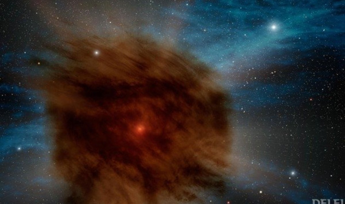 Musti auke otsides leitud tohutu spernoova. Foto NASA