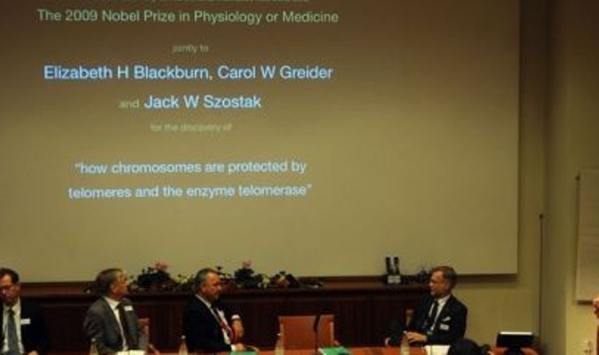 2009. aasta Nobeli meditsiinipreemia väljakuulutamine 5. oktoobril Stockholmis 