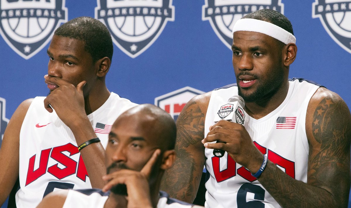 Kevin Durant jätkab, LeBron James ja Kobe Bryant mitte