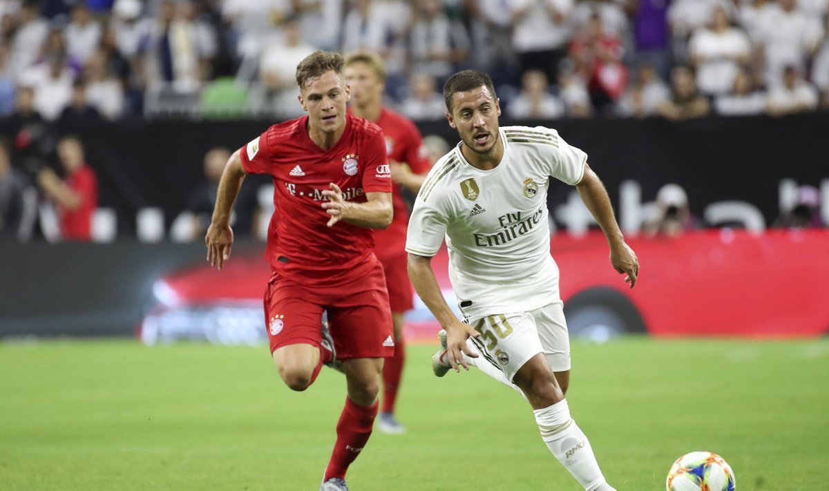 Eden Hazard debüteeris Madridi Reali särgis.