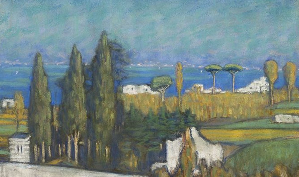 Ants Laikmaa (1866–1942) “Capri maastik”. Pastell, 1910.