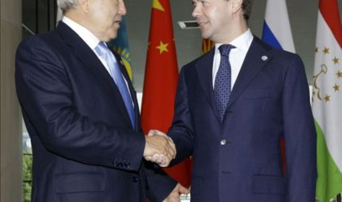 Nursultan Nazarbajev ja Dmitri Medvedev