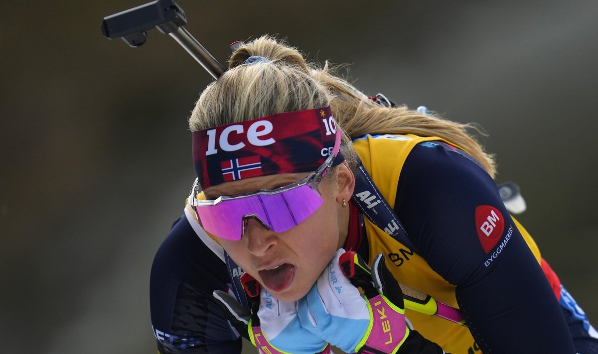 Ingrid Landmark Tandrevold tõi Norra üle finišijoone esimesena.