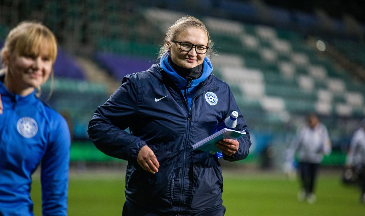 Eesti neidude U17 koondise peatreener Aleksandra Ševoldajeva.