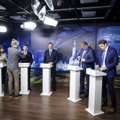 ФОТО DELFI: Дебаты кандидатов в мэры Таллинна на TTV: отсутствовал Михал
