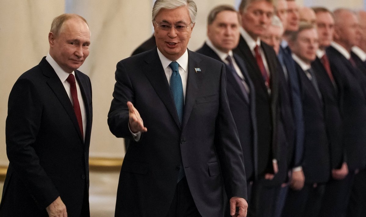 Venemaa liider Vladimir Putin ja Kasahstani president Kasõm-Žomart Tokajev 2023. aasta novembris Astanas