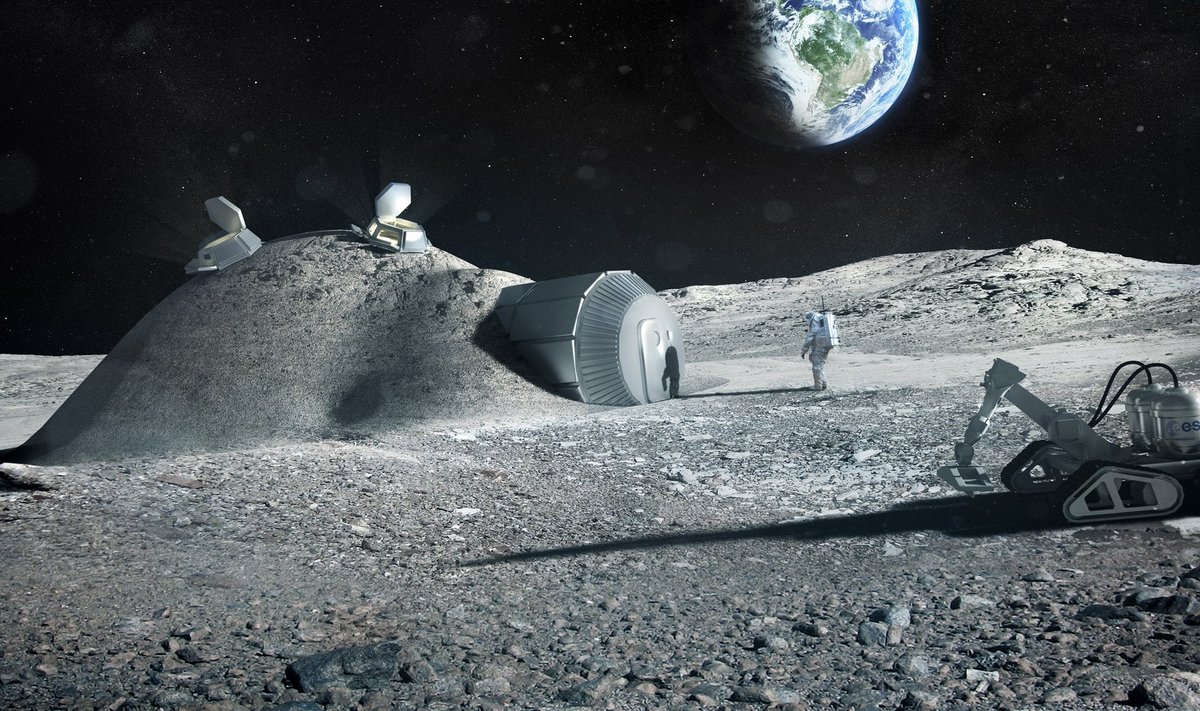Euroopa kosmoseagentuur on pakkunud „Kuu küla” projekti. Selle järgi võiks Kuule baasi luua 2030. aastaks ja hoonedetailid valmistada kohapeal hiiglaslike 3D-printeritega.