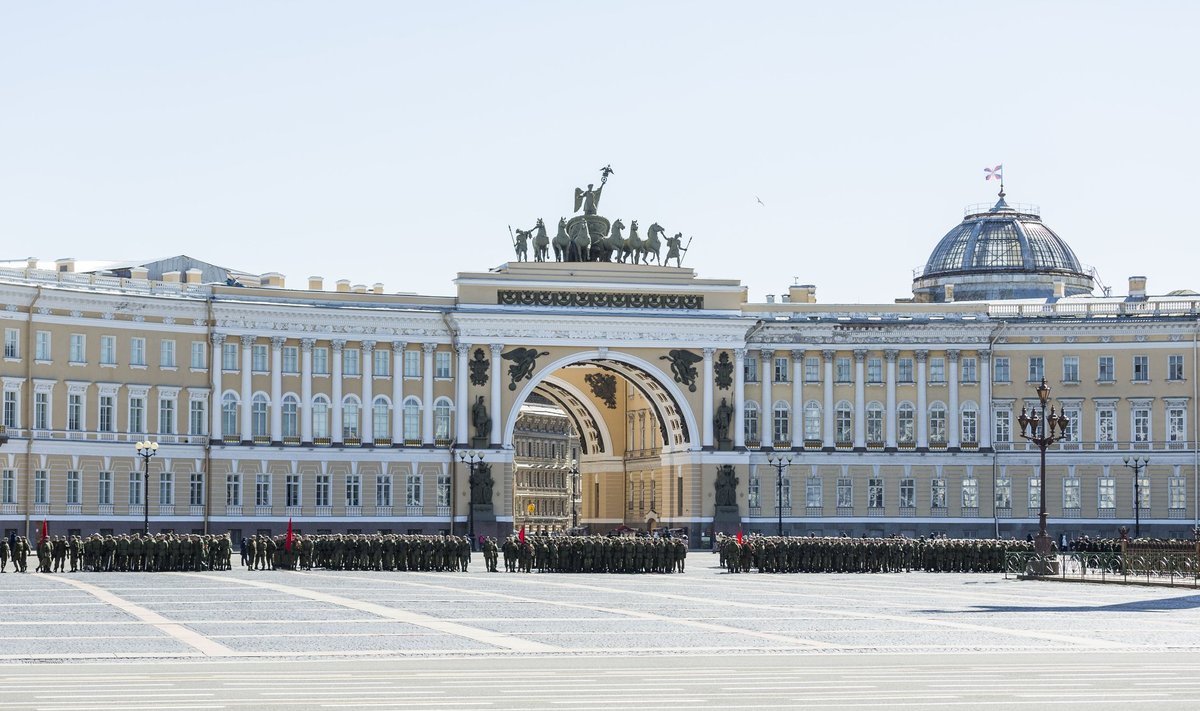 9. Mai paraadi ettevalmistused Sankt-Peterburgis