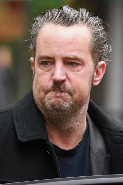 EXCLUSIVE: Matthew Perry looks a far cry from his days in Friends as he is seen at the BBC Radio Two studios on March 15th