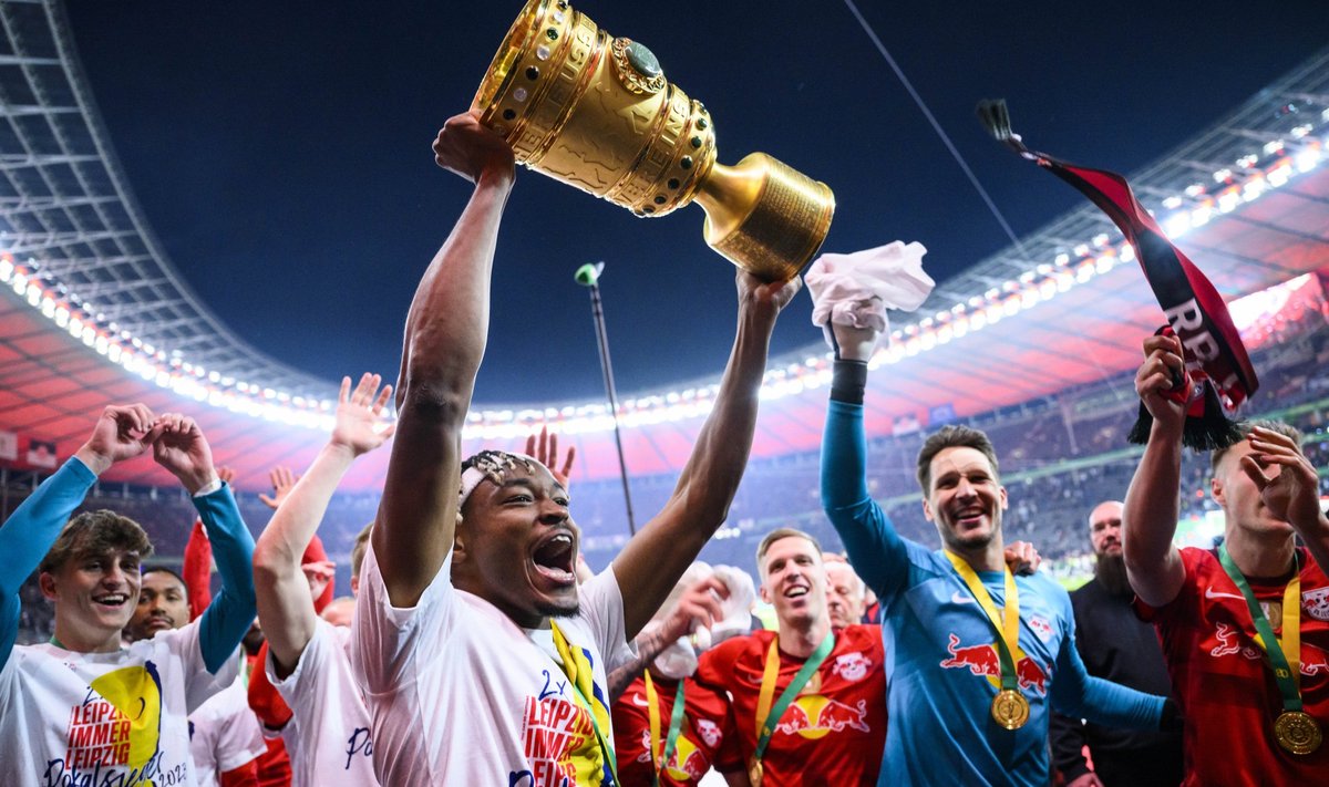 RB Leipzig alistas Saksamaa karikavõitluste finaalis Frankfurdi Eintrachti.