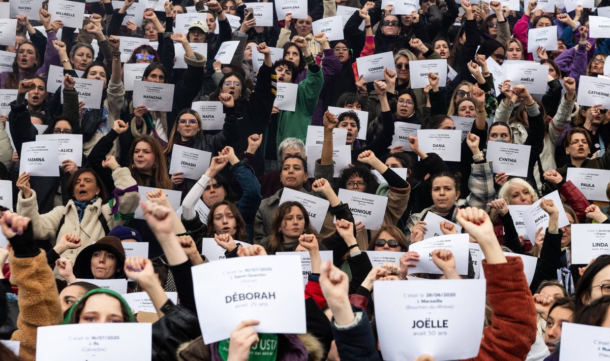 Rahvusvahelisel naistepäeval toimusid mitmel pool Euroopas meeleavaldused naistevastase vägivalla vastu. Pariisis kogunes ooperiteatri ette üle 900 naise, kes hoidsid käes vägivalla tõttu hukkunud naiste nime ja vanusega silte. 