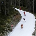 Davosi MK-etapil lühendati lumepuuduse tõttu sõitude pikkust