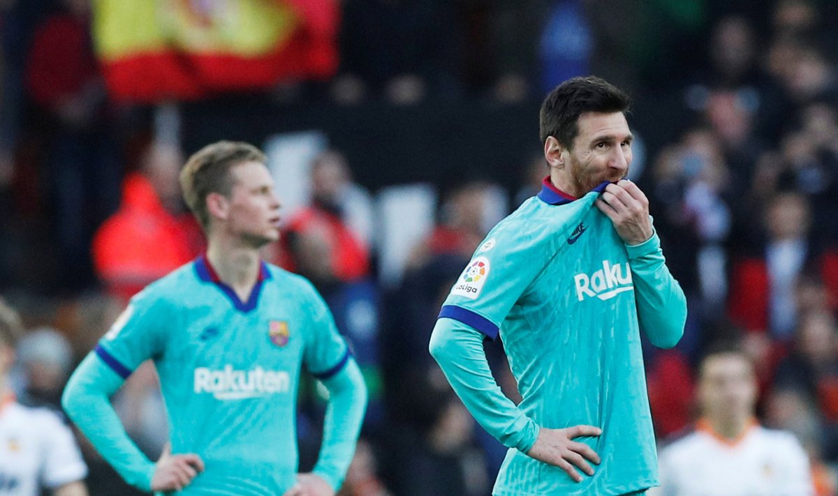 Pettunud Lionel Messi