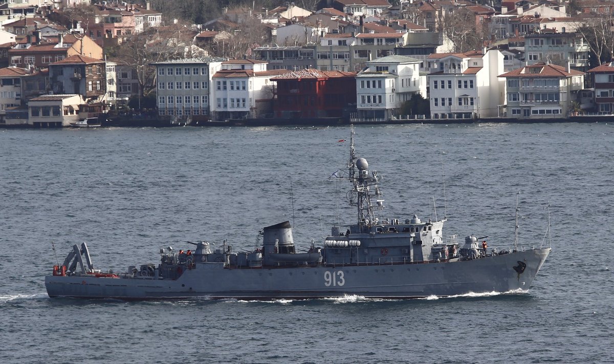 ENAM EI SEILA: Ukraina merevägi teatas, et miinijahtija Kovrovets lasti põhja.