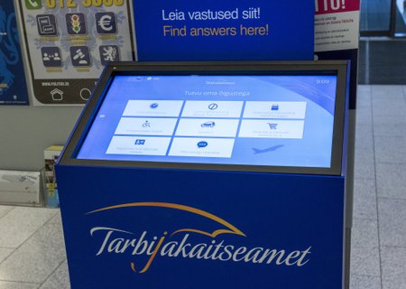 Tarbijakaitseameti iseteemindusterminal Tallinna lennujaamas