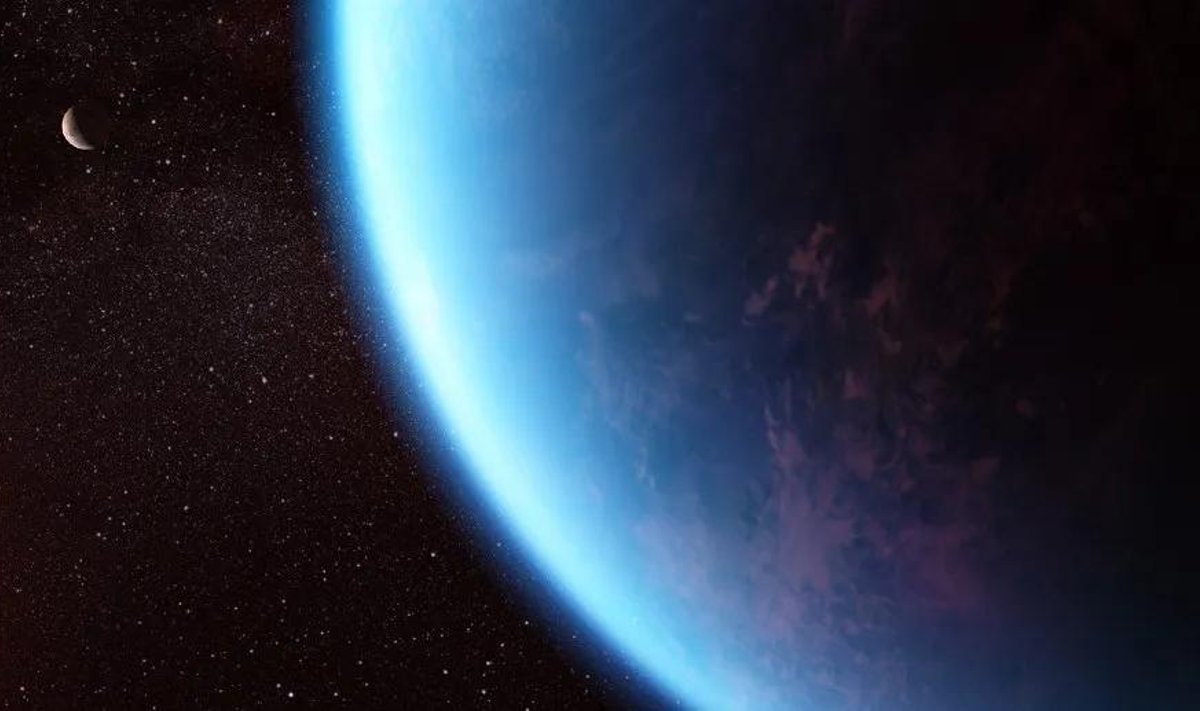 Kunstniku nägemus eksoplaneedist K2–18 b
